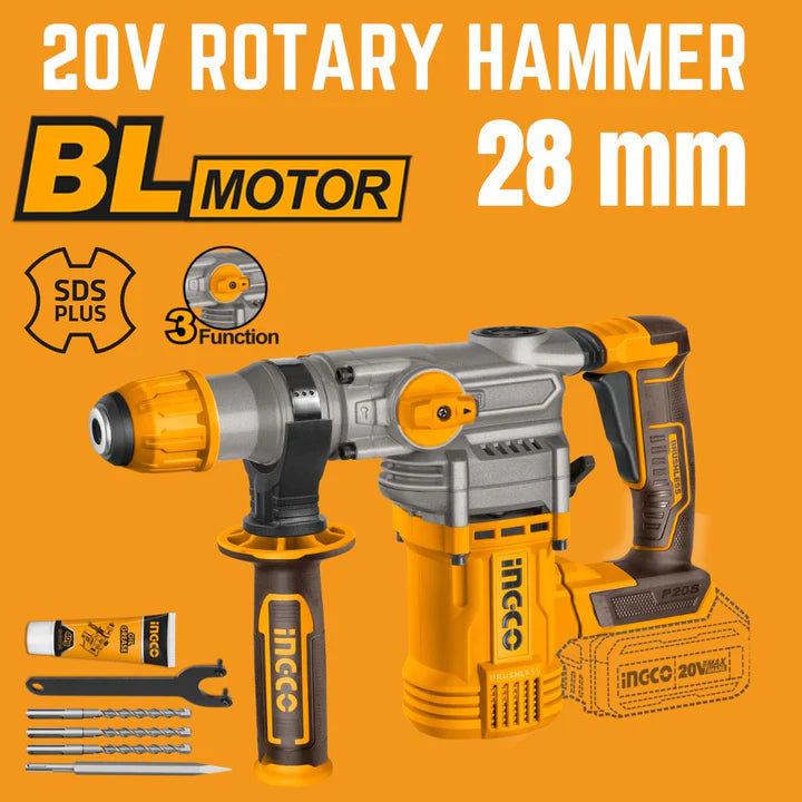 INGCO 20V Rotary Hammer SDS Plus-28mm