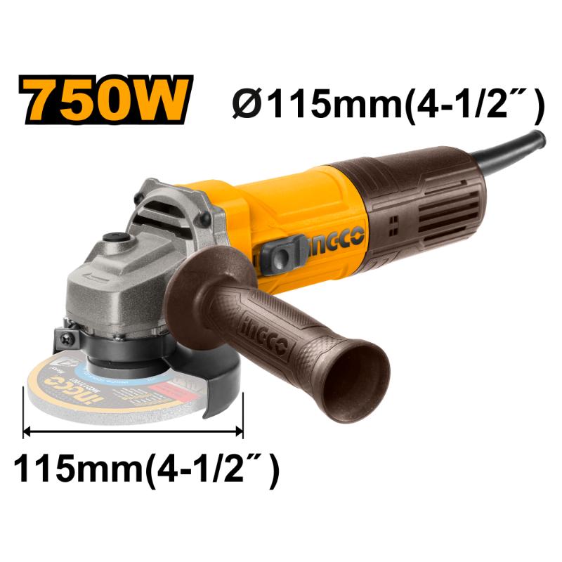 INGCO Angle Grinder 750W