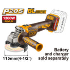 Ingco 20V Angle Grinder 115mm Brushless (1 200W)