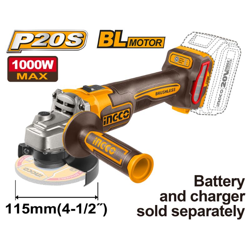 INGCO 20V Angle Grinder 1000W