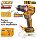 INGCO 20V Impact Drill Brushless Compact 55Nm (Tool Only)