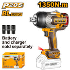 Ingco 20V Impact Wrench 3/4" | 1 350 Nm | Brushless | P20S