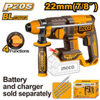 Ingco 20V Rotary Hammer SDS Plus | 22 mm | Brushless | P20S