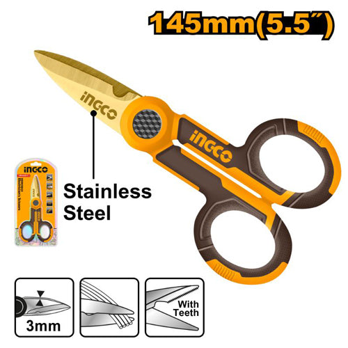 INGCO Electricians Scissors 145mm