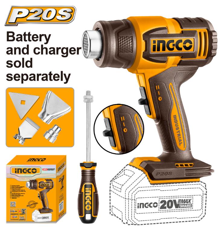 Ingco 20V Heat Gun | Cordless | P20S