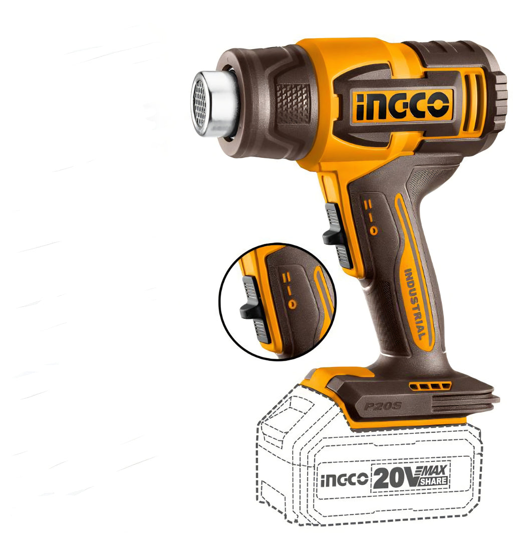 Ingco 20V Heat Gun | Cordless | P20S