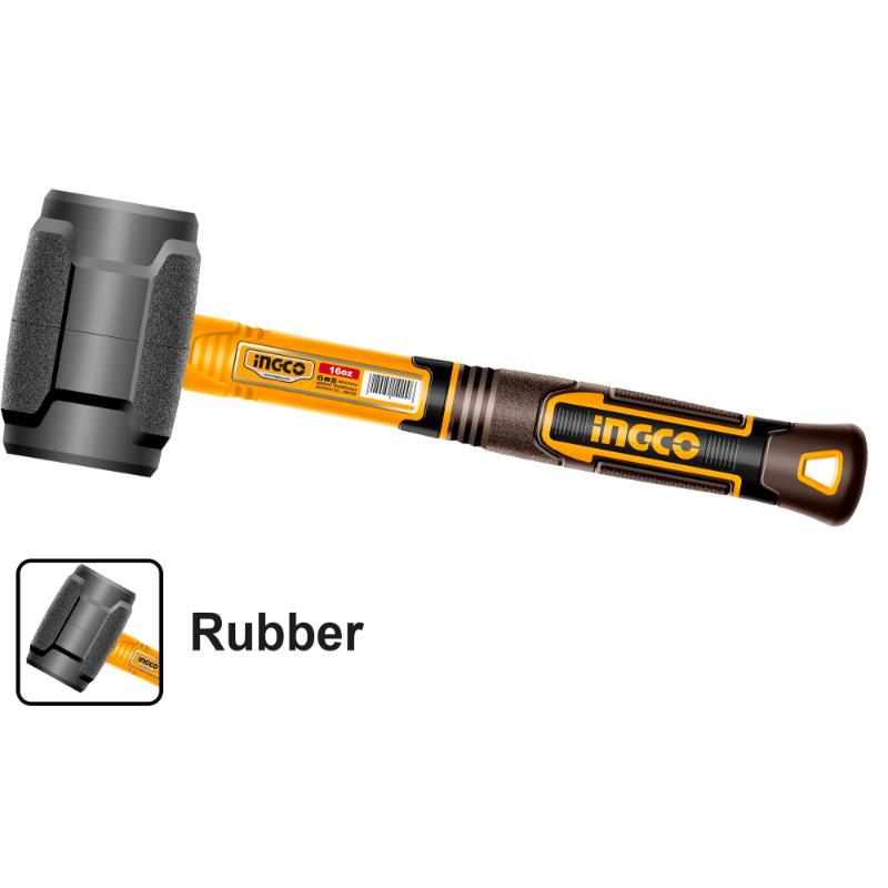 INGCO Rubber Hammer 450g