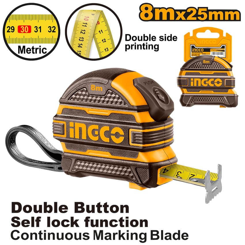 INGCO Steel Measuring Tape 8m