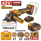 Ingco 42V Angle Grinder 115mm Kit | 1 280W | Brushless | P42M