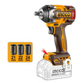 Ingco Cordless Impact Wrench 550Nm 20V (Tool only)