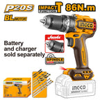 Ingco Cordless Impact Drill 86Nm 20V (Tool only)
