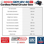 Bosch Professional 18V Cordless Circular Saw | GKM 18V-50